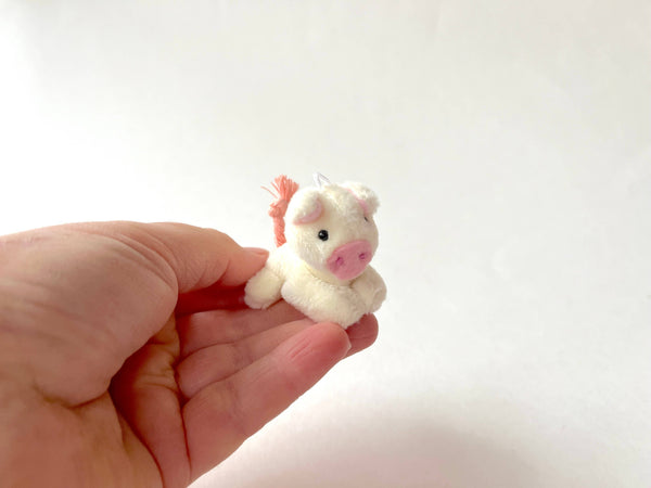 Miniature Plush Pig (Cream)