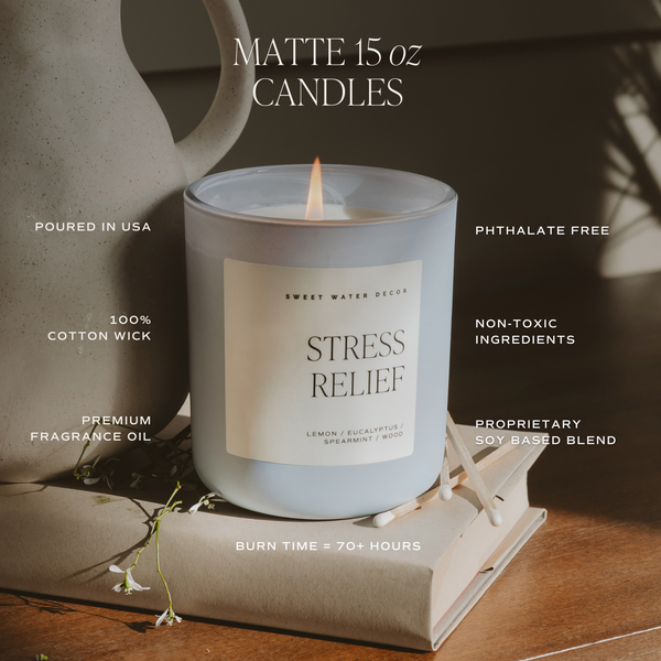 *NEW* Something Blue 15 oz Soy Candle, Matte Jar -  Wedding