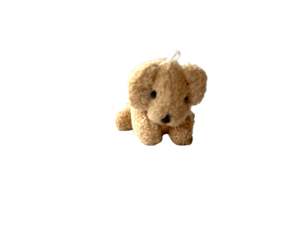 Mini Plush Puppy Dog Bag Charm Backpack Keychain 