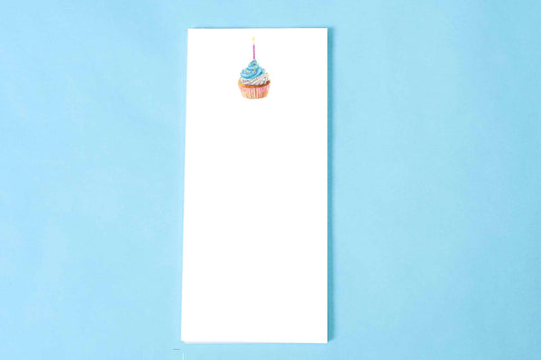 Birthday Cupcake List Notepad