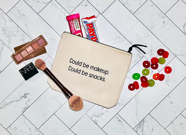 Could be makeup. Could be snacks | Funny bags and pouches