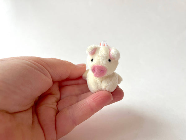 Miniature Plush Pig (Cream)