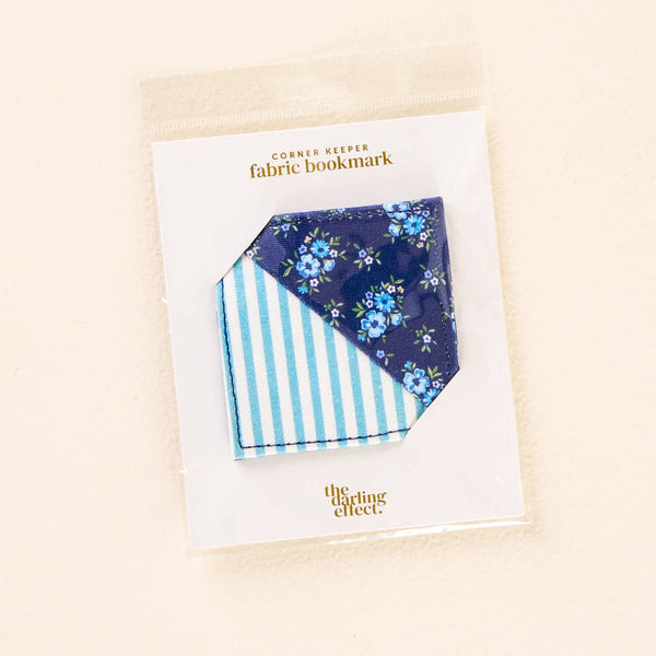 Corner Keeper Fabric Bookmark–Endless Daydream Navy