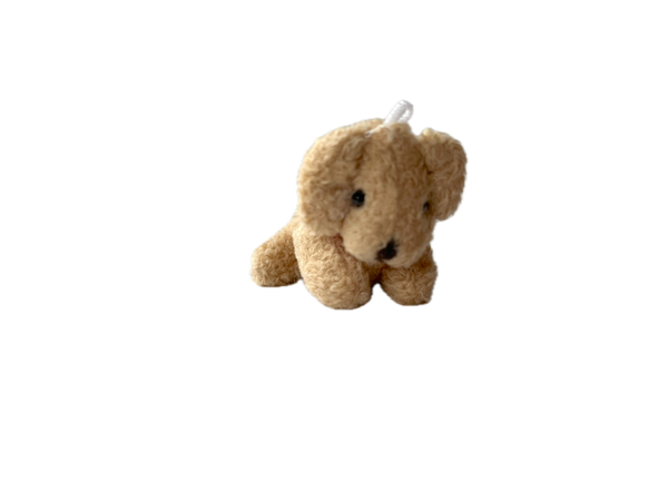 Mini Plush Puppy Dog Bag Charm Backpack Keychain 
