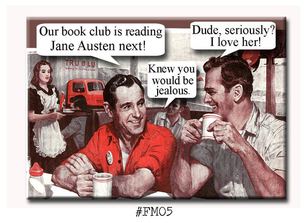 The Jane Austen Book Lovers Fridge Magnets