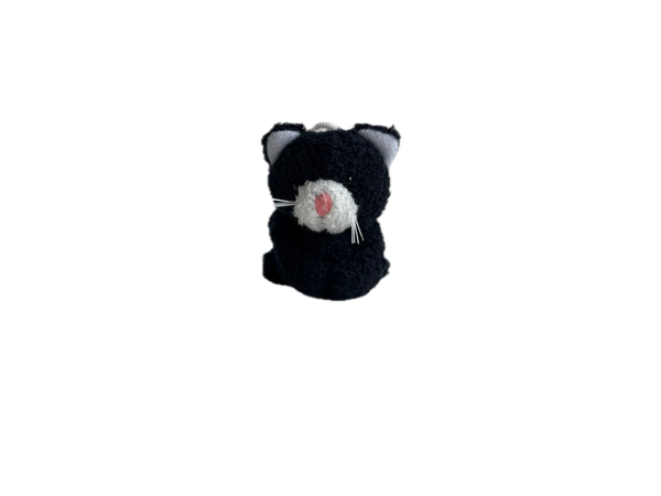 Small Plush Kitty Cat (Black White) 