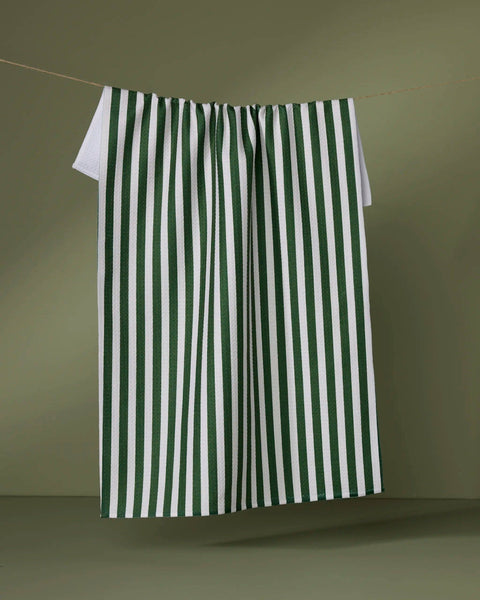 Ribbon Green Tea Towel