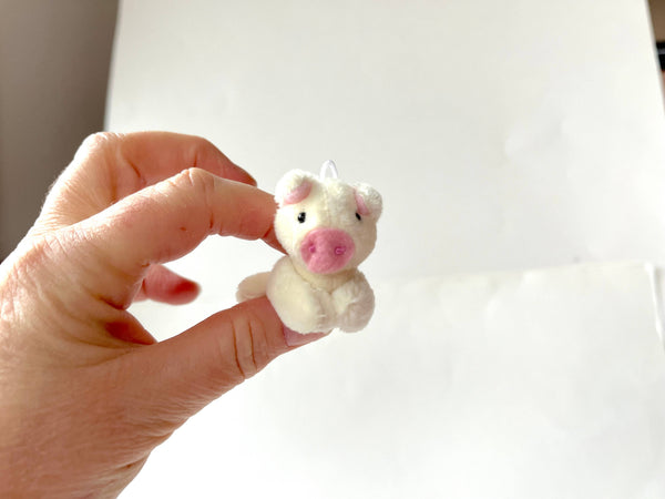 Miniature Plush Pig (Cream)