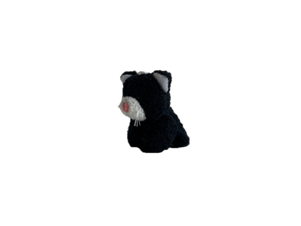 Small Plush Kitty Cat (Black White) 