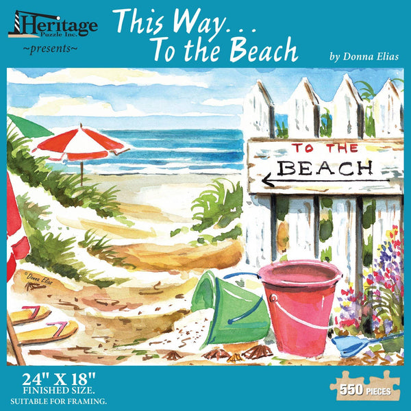 This Way...To The Beach 550 piece puzzle