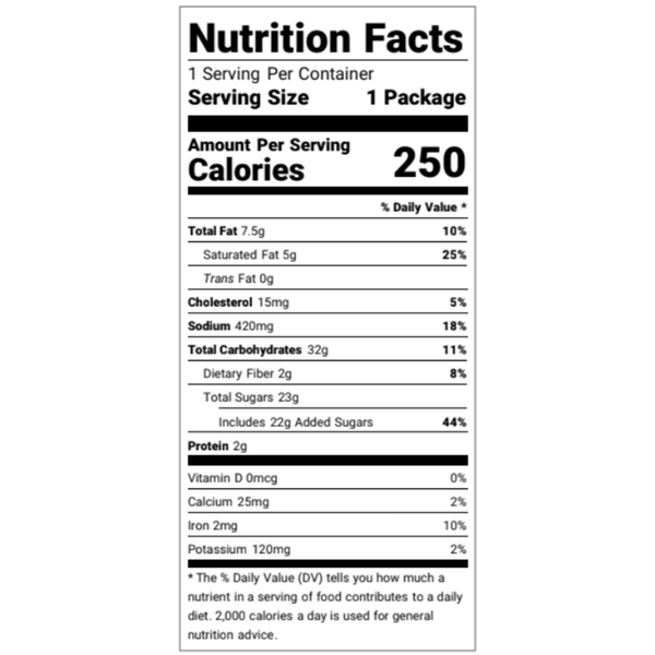 Salted Caramel Snack Bag