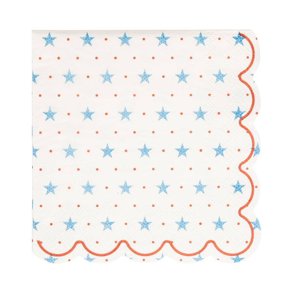 HAM1138 - Hamptons Petite Stars Cocktail Paper Napkin