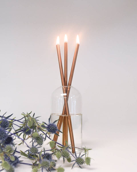 Champagne Everlasting Candles – Reusable Steel Oil Candles