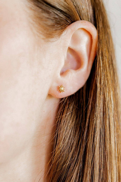 Screwback Stud Earrings - Sunshine Gold