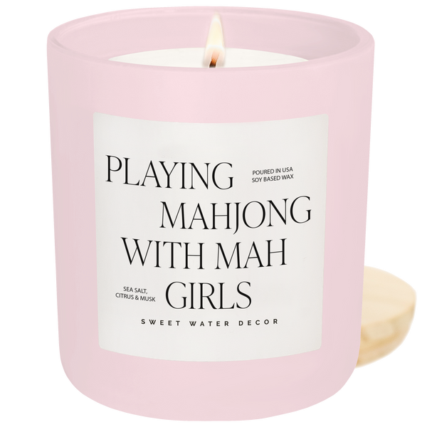 *EXCLUSIVE* Playing Mahjong with Mah Girls 15 oz Soy Candle