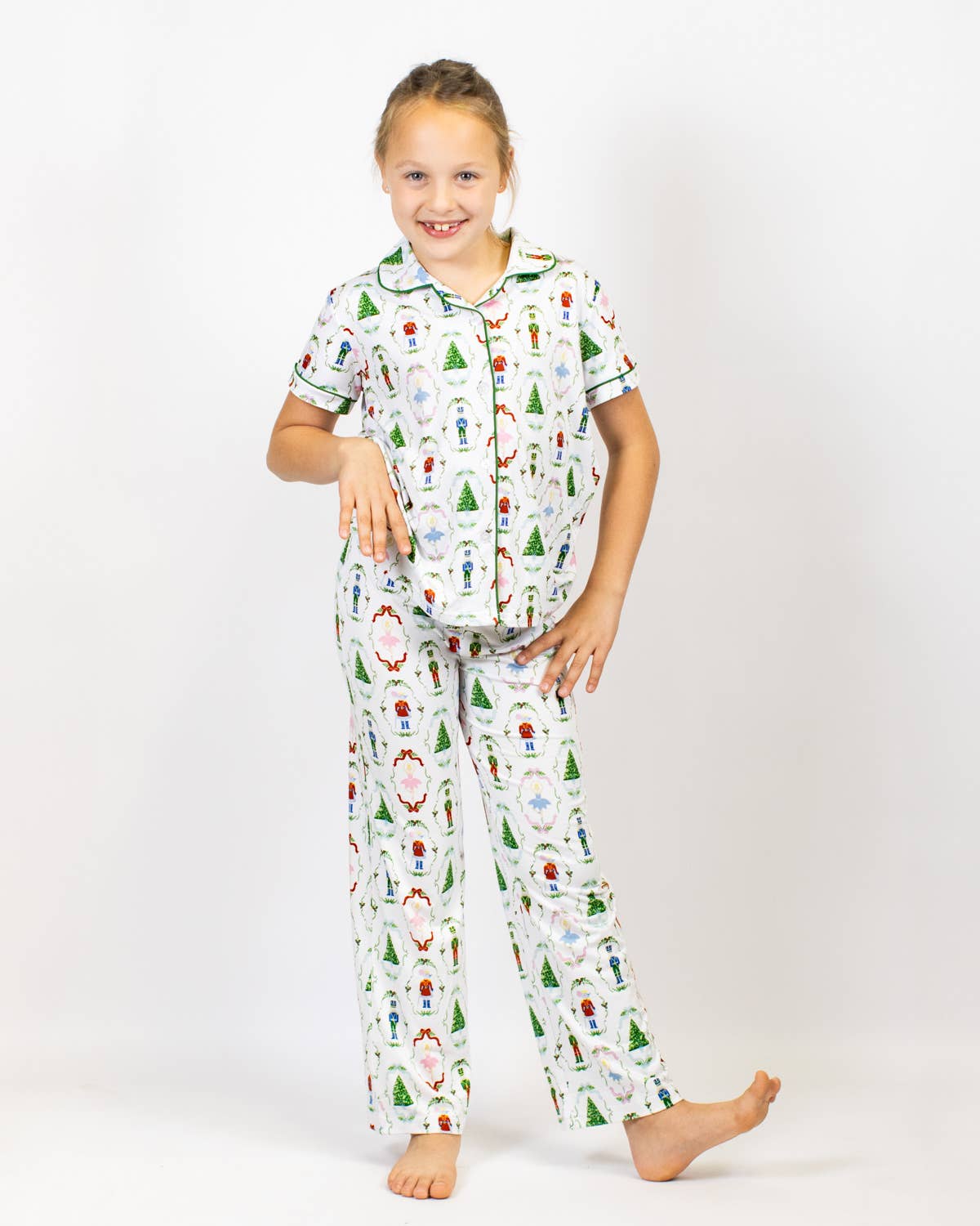 Girl's Nutcracker Waltz Sleep Pants Set    White/Multi   Set of 3   -Asst.