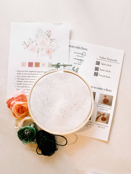Roses Embroidery Kit