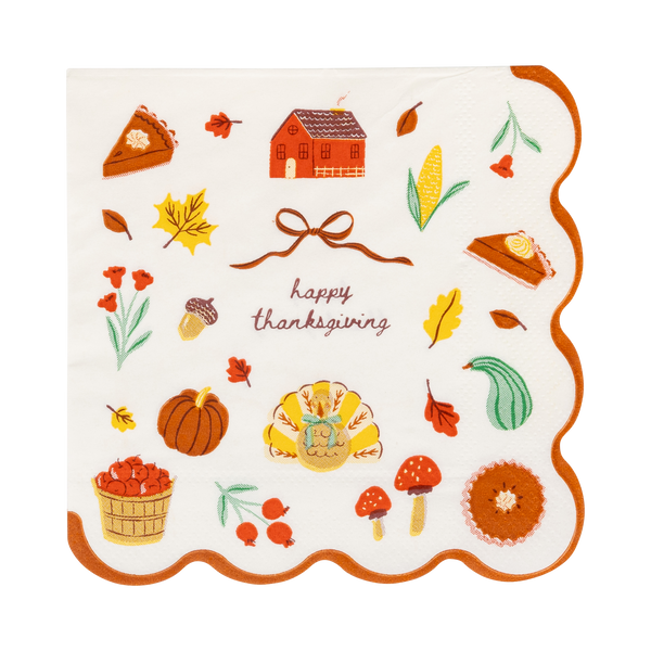 GBL1339 - Harvest Icons Cocktail Paper Napkins