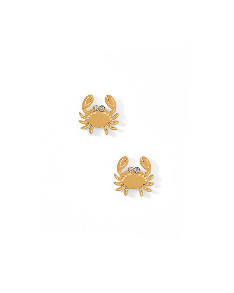 Screwback Stud Earrings - Crab