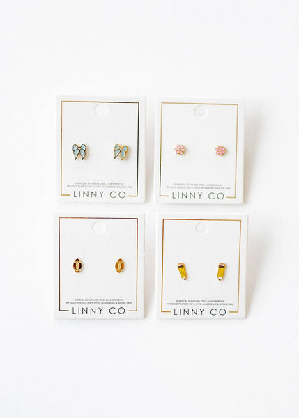 Screwback Stud Earrings - Pencil