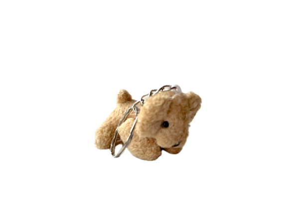 Mini Plush Puppy Dog Bag Charm Backpack Keychain 