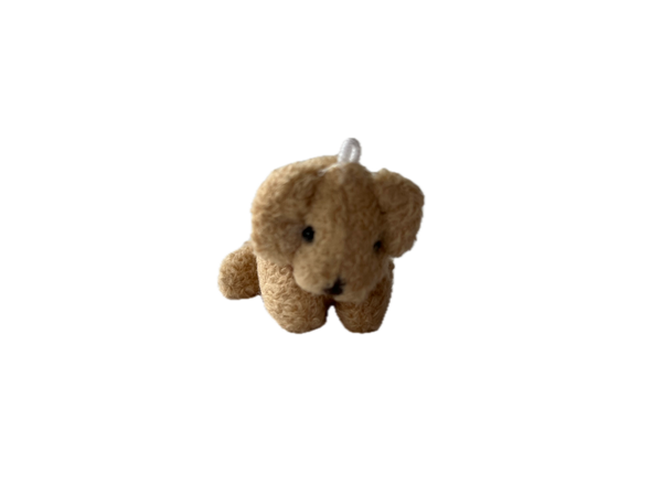 Mini Plush Puppy Dog Bag Charm Backpack Keychain 