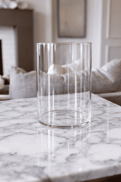Glass Hurricane Vase for Candles – Clear [x1 unit]
