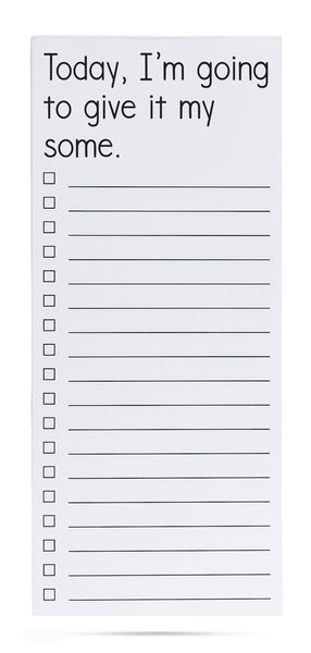 Today I'm going to give it my some funny to-do list pads