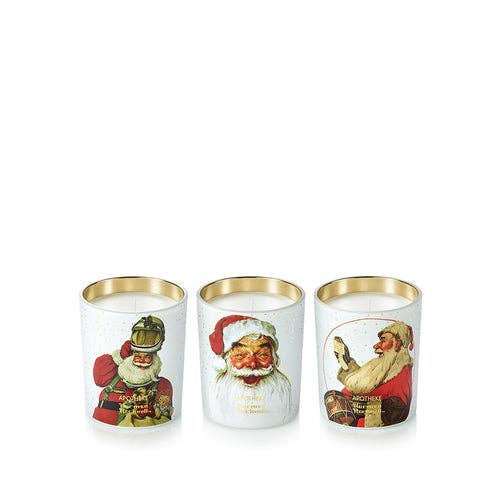Norman Rockwell Petite Candle Trio
