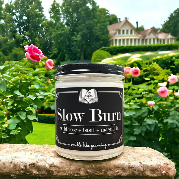 Slow Burn 9oz Candle Wild Rose + Basil + Magnolia