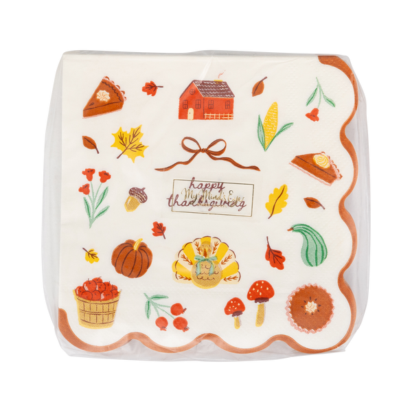 GBL1339 - Harvest Icons Cocktail Paper Napkins