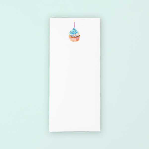 Birthday Cupcake List Notepad