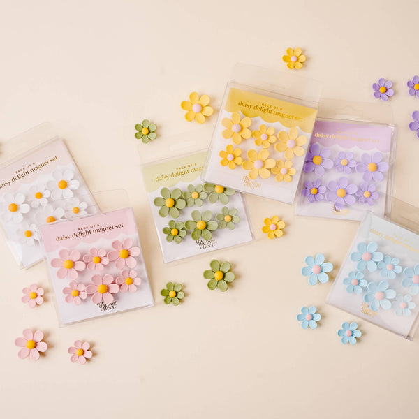 Daisy Delight Magnet Set-Green